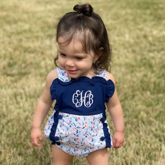 Blue Floral Bubble - Picture 1 of 3